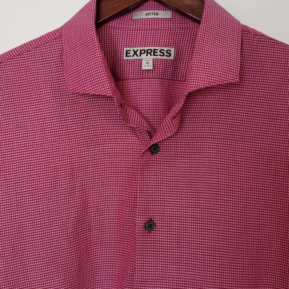 🔥3/$45 or 5/$60🔥  EXPRESS Long-Sleeved Fitted Jacquard Shirt